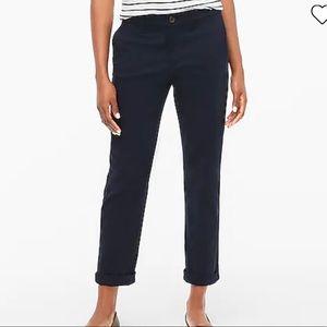 Navy J Crew High waisted Chinos